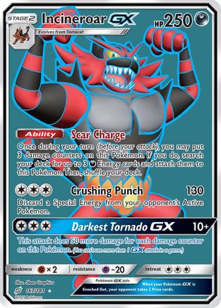 Incineroar GX (Full Art) - 167 - Ultra Rare
