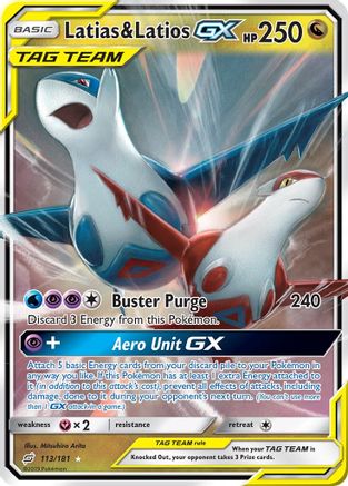 Latias & Latios GX - 113/181 - Ultra Rare