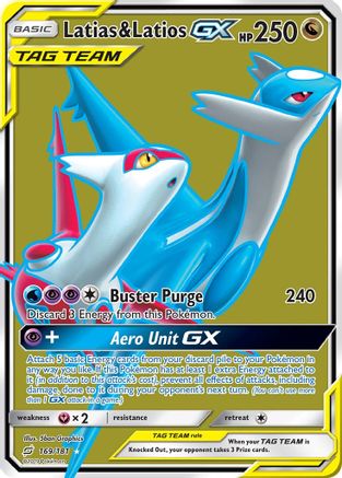 Latias & Latios GX (Full Art) - 169/181 - Ultra Rare