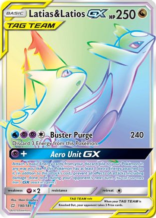 Latias & Latios GX (Secret) - 190 - Secret Rare