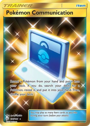 Pokemon Communication (Secret) - 196/181 - Secret Rare