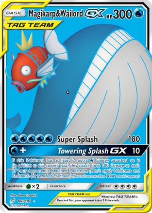 Magikarp & Wailord GX (Full Art) - 160 - Ultra Rare