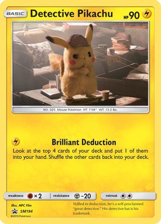 Detective Pikachu - SM194 - Promo - Holofoil