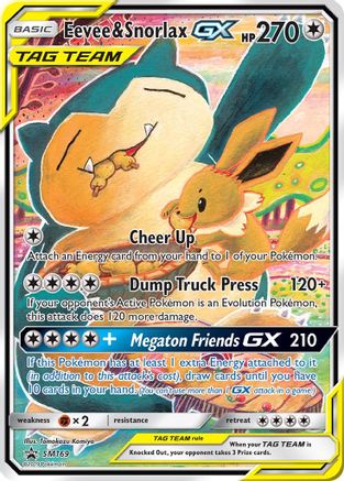 Eevee & Snorlax GX - SM169 - Promo