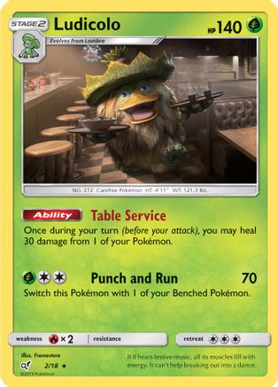 Ludicolo - 002/18 - Rare - Holofoil