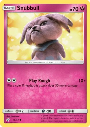 Snubbull (Holo Common) - 015/18 - Common - Holofoil