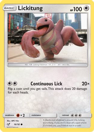 Lickitung (Holo Common) - 016/18 - Common - Holofoil