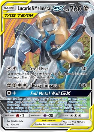 Lucario & Melmetal GX - 120/214 - Ultra Rare