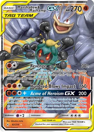 Marshadow & Machamp GX - 082/214 - Ultra Rare