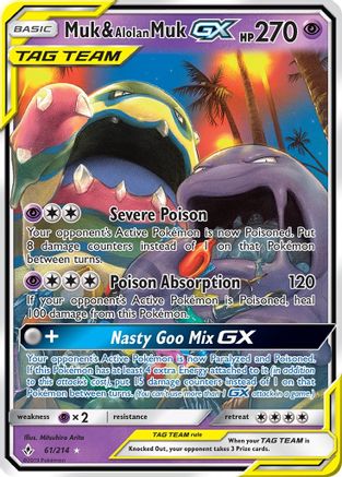 Muk & Alolan Muk GX - 061/214 - Ultra Rare