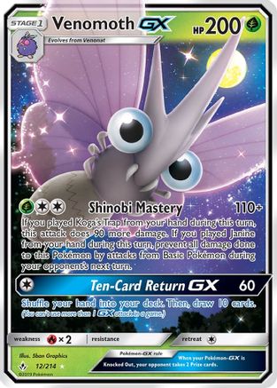 Venomoth GX - 012/214 - Ultra Rare