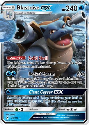 Blastoise GX - 035/214 - Ultra Rare