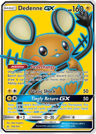 Dedenne GX (Full Art) - 195 - Ultra Rare