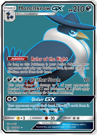 Honchkrow GX (Full Art) - 202/214 - Ultra Rare