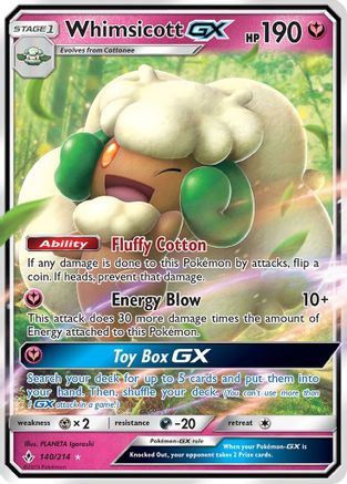 Whimsicott GX - 140/214 - Ultra Rare