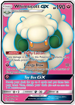 Whimsicott GX (Full Art) - 206/214 - Ultra Rare