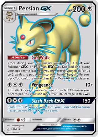 Persian GX (Full Art) - 207/214 - Ultra Rare
