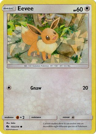 Eevee - 155/214 (Cracked Ice Holo)