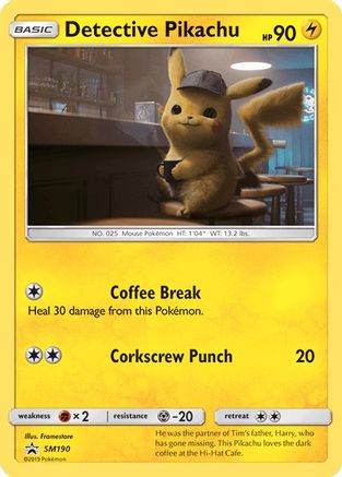 Detective Pikachu - SM190 - Promo - Holofoil