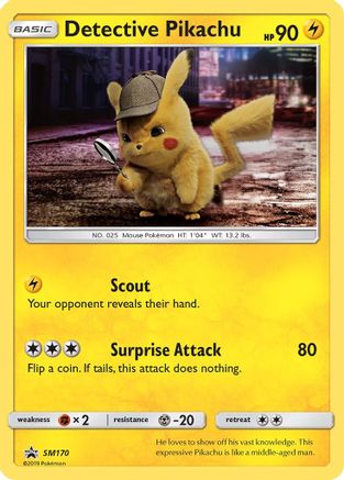 Detective Pikachu - SM170 - Promo - Holofoil