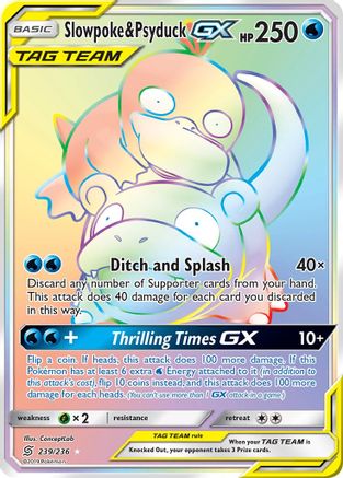Slowpoke & Psyduck GX (Secret) - 239 - Secret Rare