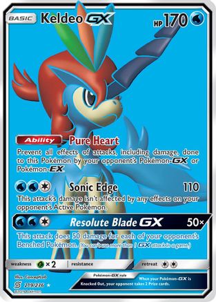 Keldeo GX (Full Art) - 219 - Ultra Rare