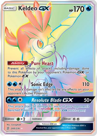 Keldeo GX (Secret) - 240 - Secret Rare