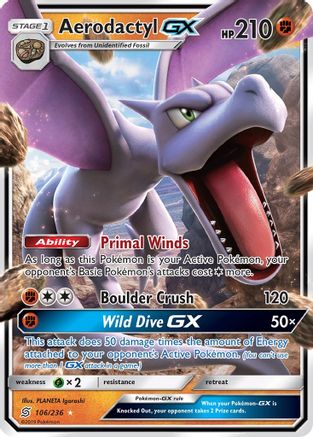 Aerodactyl GX - 106/236 - Ultra Rare