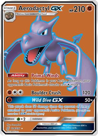 Aerodactyl GX (Full Art) - 224 - Ultra Rare
