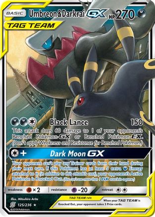 Umbreon & Darkrai GX - 125/236 - Ultra Rare