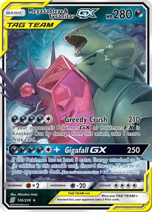 Mega Sableye & Tyranitar GX - 126/236 - Ultra Rare
