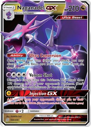 Naganadel GX - 160/236 - Ultra Rare