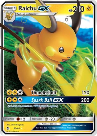 Raichu GX - 020/68 - Ultra Rare