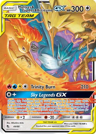 Moltres & Zapdos & Articuno GX - 044/68 - Ultra Rare