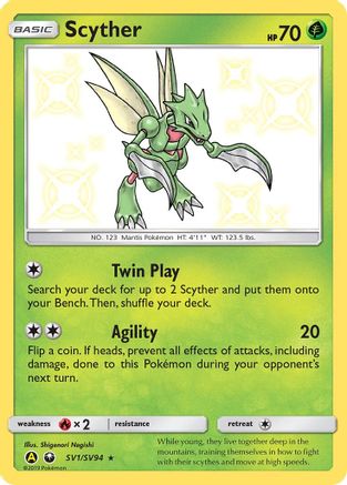 Scyther - SV1/SV94 - Shiny Holo Rare