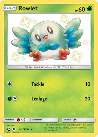 Rowlet - SV2/SV94 - Shiny Holo Rare