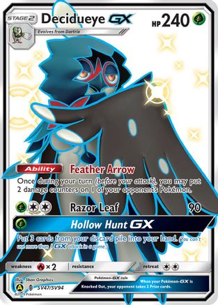 Decidueye GX - SV47/SV94 - Shiny Holo Rare