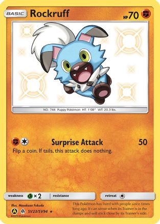 Rockruff - SV23/SV94 - Shiny Holo Rare