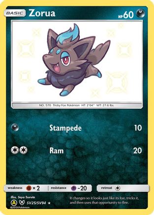 Zorua - SV25/SV94 - Shiny Holo Rare