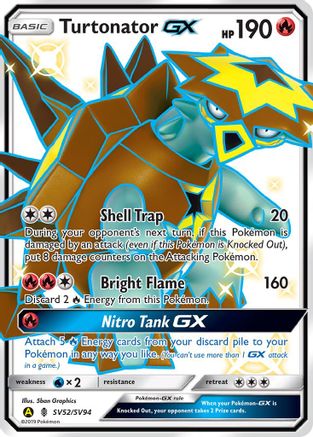 Turtonator GX - SV52/SV94 - Shiny Holo Rare