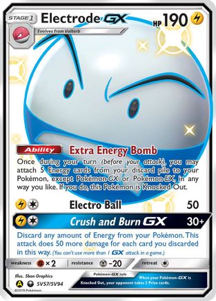 Electrode GX - SV57/SV94 - Shiny Holo Rare
