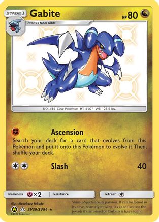 Gabite - SV39/SV94 - Shiny Holo Rare