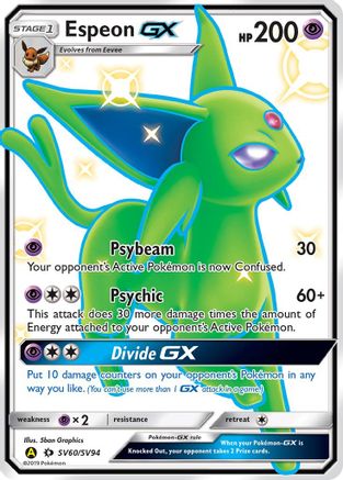 Espeon GX - SV60 - Shiny Holo Rare