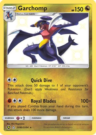 Garchomp - SV40/SV94 - Shiny Holo Rare