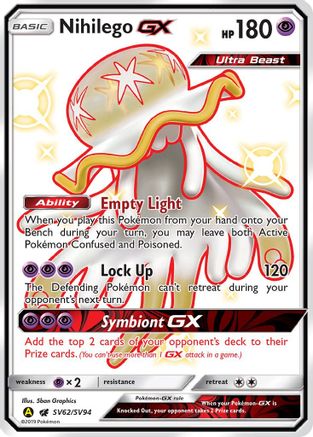 Nihilego GX - SV62/SV94 - Shiny Holo Rare