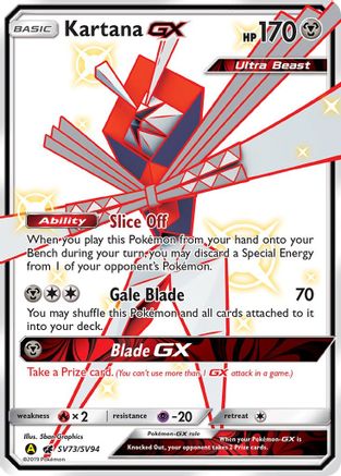 Kartana GX - SV73/SV94 - Shiny Holo Rare