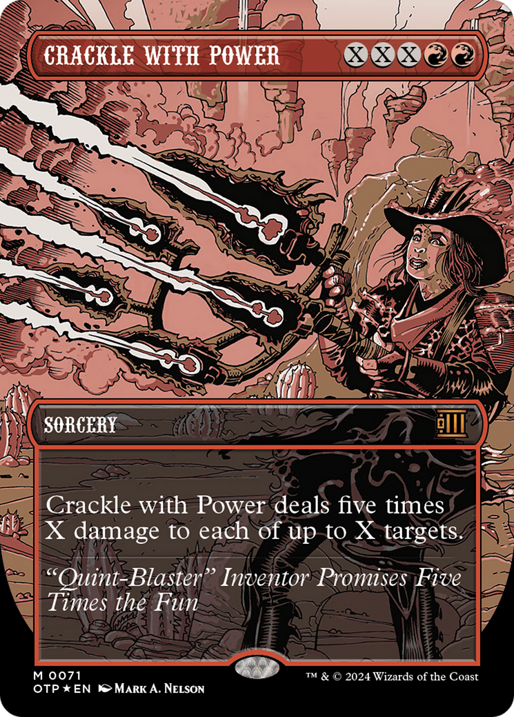 Crackle with Power (Textured Foil) [Outlaws of Thunder Junction: Breaking News]