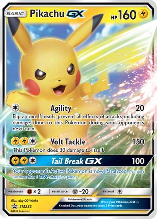 Pikachu GX - SM232 - Promo - Holofoil