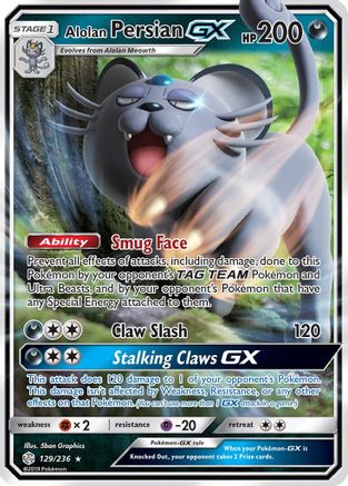 Alolan Persian GX - 129/236 - Ultra Rare