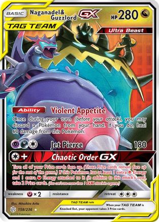Naganadel & Guzzlord GX - 158/236 - Ultra Rare